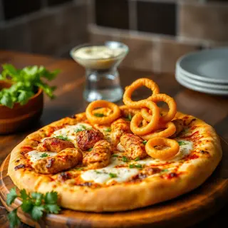 Hyderabadi Chicken Tikka Pizza