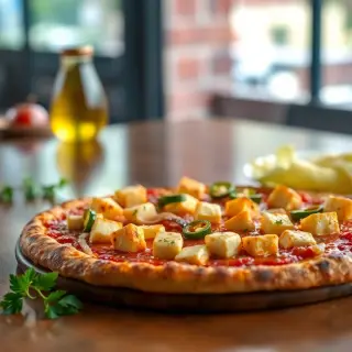 Paneer Tikka Masala Pizza