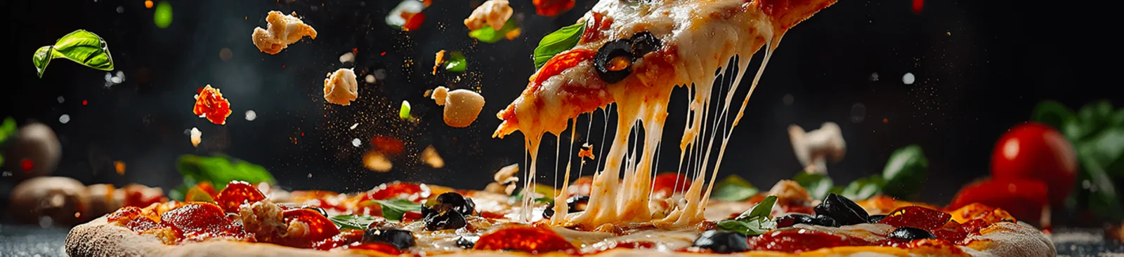 The Butter Paneer Pie signature pizza with creamy masala sauce and soft paneer cubes, plated beautifully